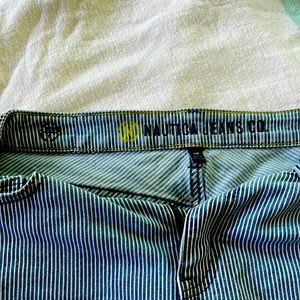 Nautical denim skirt